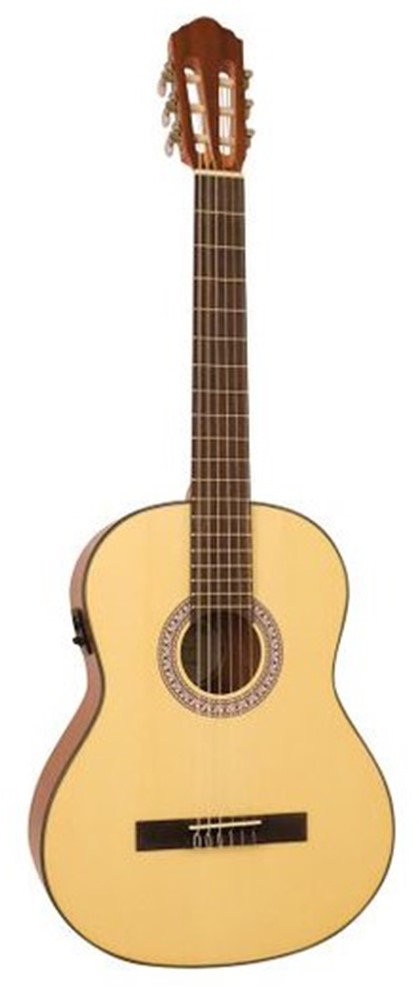 B8 Eq V2 Klassisk 4 4 Guitar Med Pickup Og Tuner   Natur fra Santana