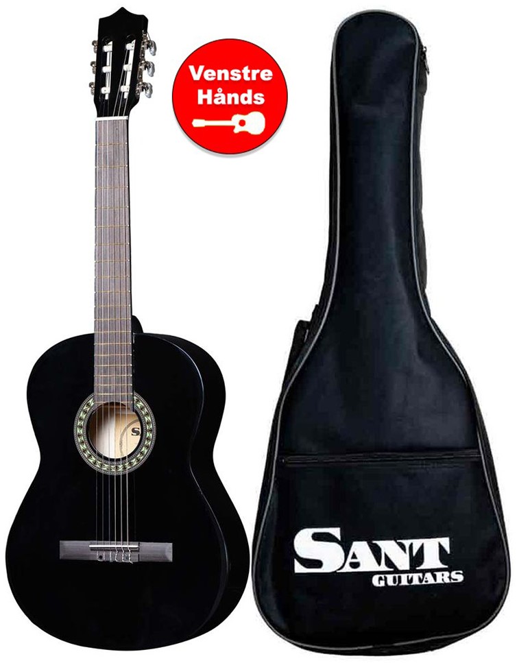Cl 50l Bk Spansk Guitar   Venstrehånds fra Sant Guitars