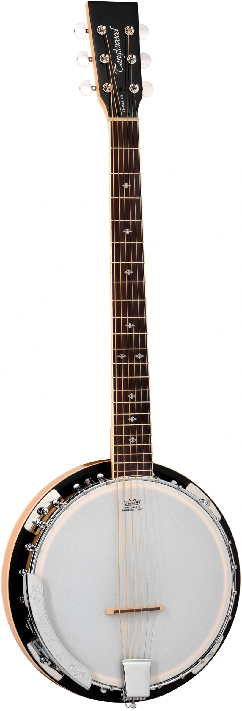 Twb18m6 6 Strenget Banjo Med Remo Skind fra Tanglewood