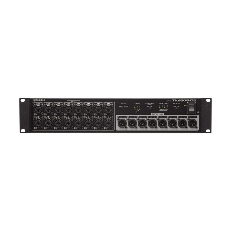 Tio1608 D2   Dante Udstyret I O Rack Med 16 Mik  Linje Og 8 Linje Out. fra Yamaha