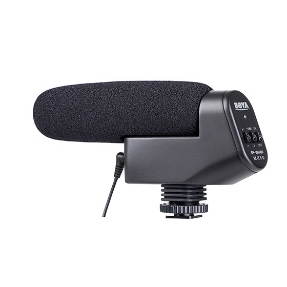 Vm600 Videomikrofon Til Kamera. Med Trs Minijack Kabel fra Boya
