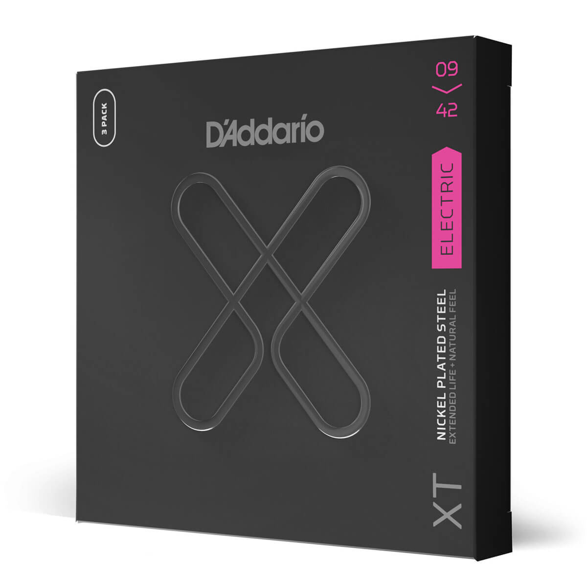 Xte0942 3p El Guitar Strenge, 009 042 3 Pack fra D'addario