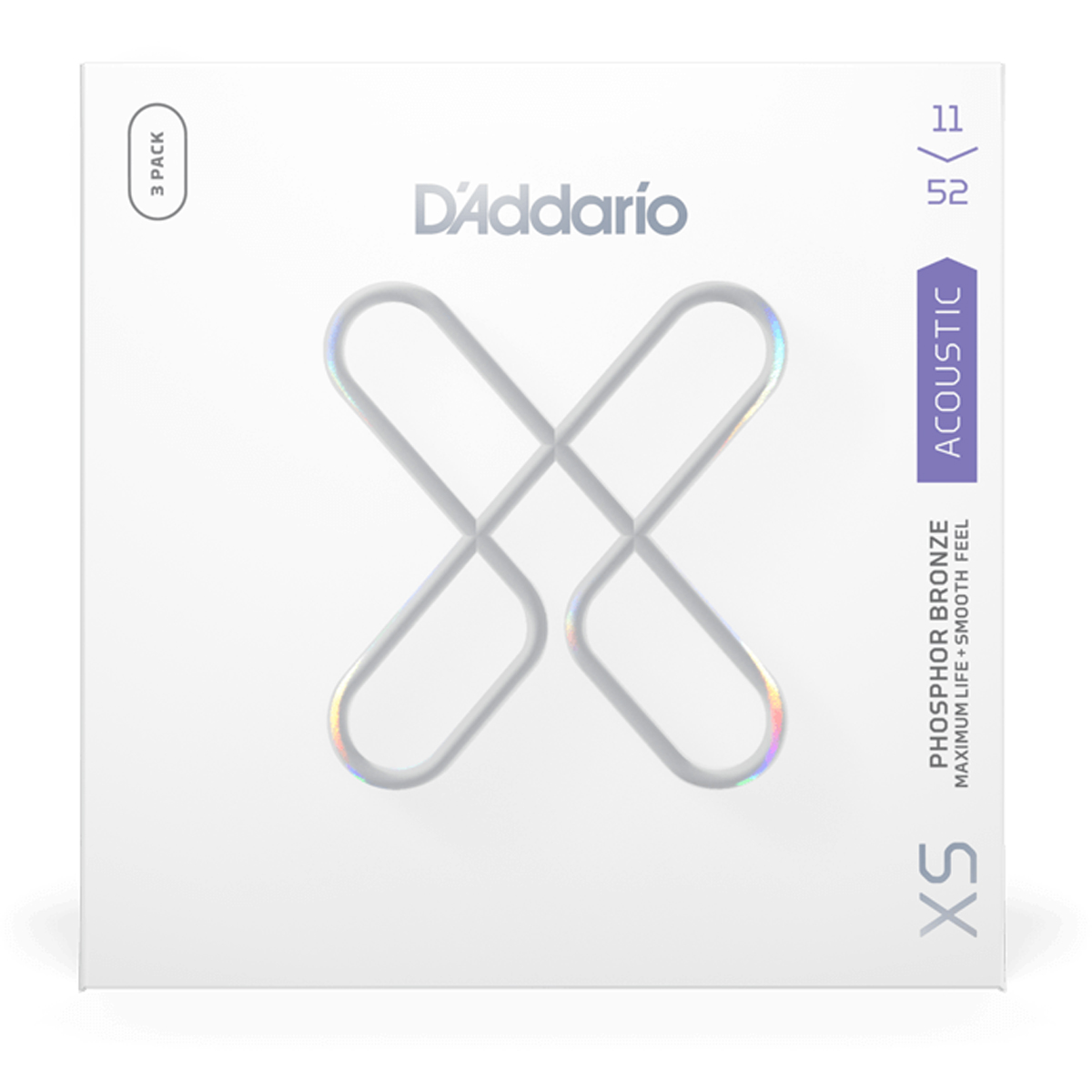 Xsapb1152 3 Pack Western Guitar Strenge,011 052 fra D'addario