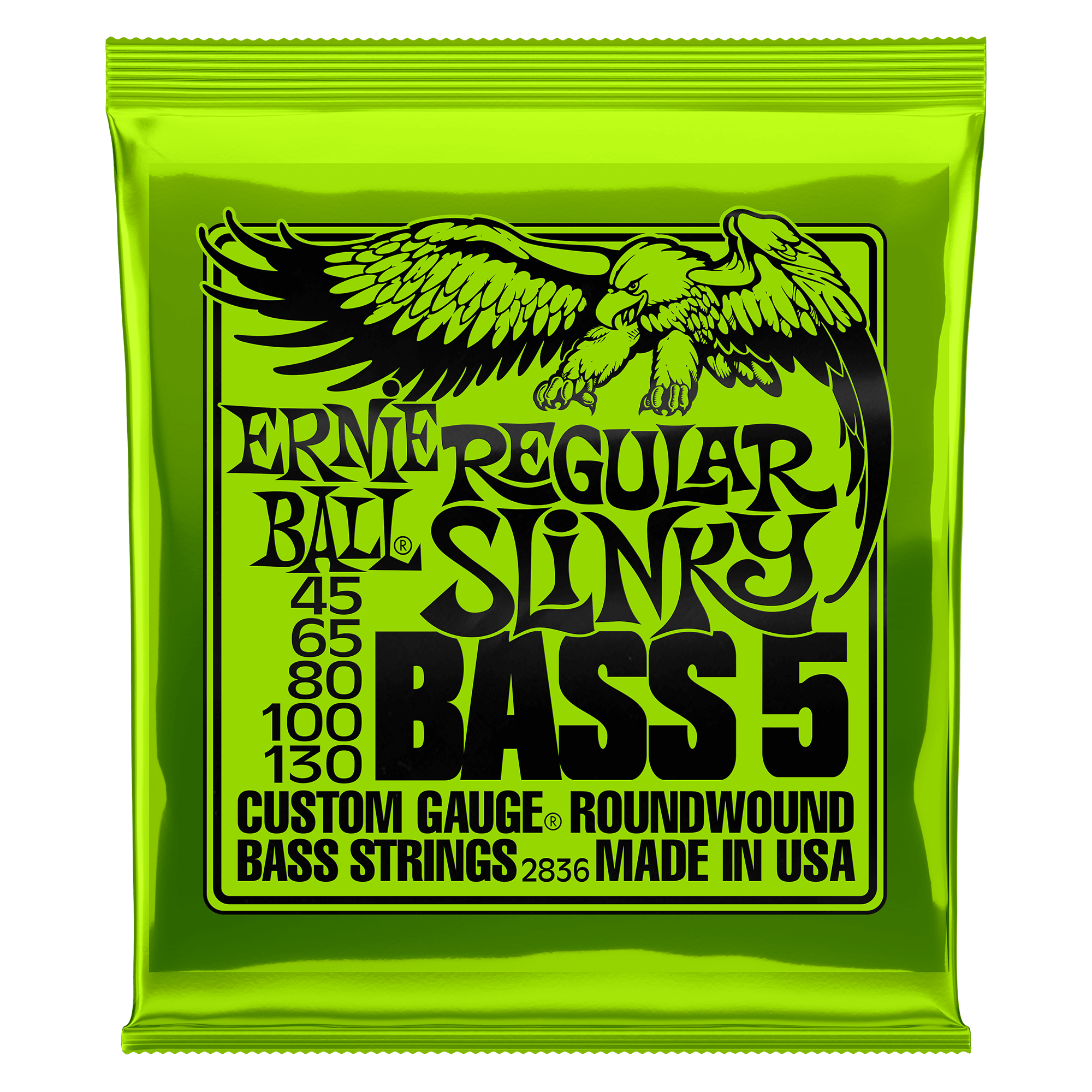 2836 Regular Slinky Bass 45   130 Til 5 Strenget Bas fra Ernie Ball