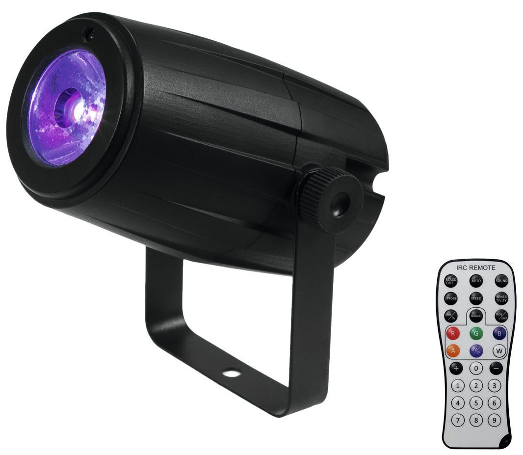 Pst 5 Qcl Led Spot Med Remote fra Eurolite
