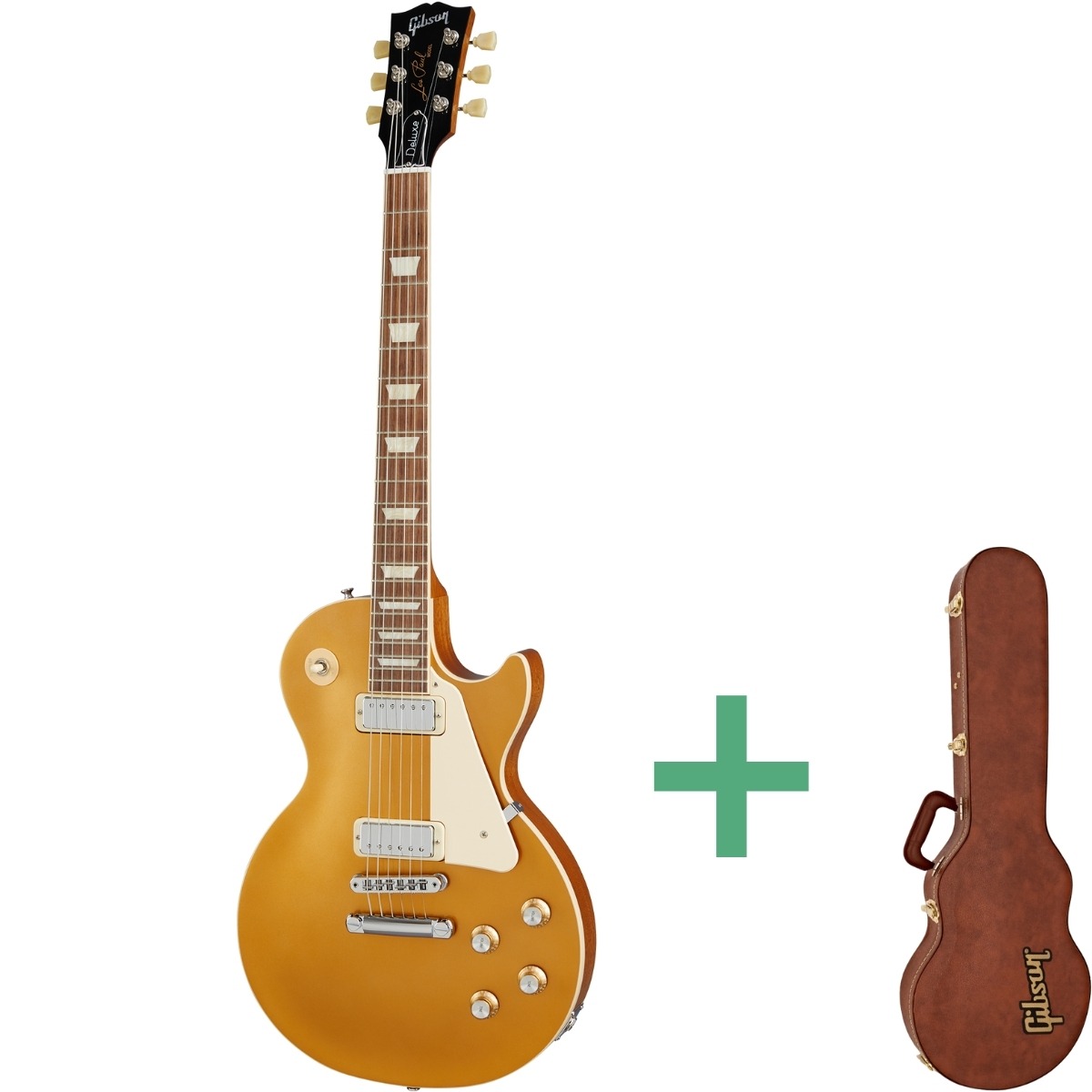 Les Paul Deluxe 70s El Guitar Goldtop fra Gibson