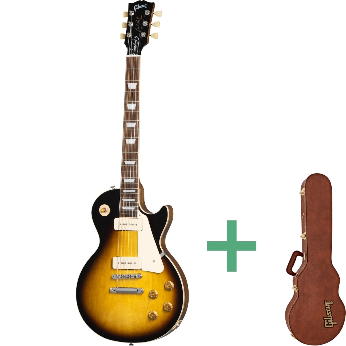 Les Paul Standard '50s P 90 El Guitar Tobacco Burst fra Gibson