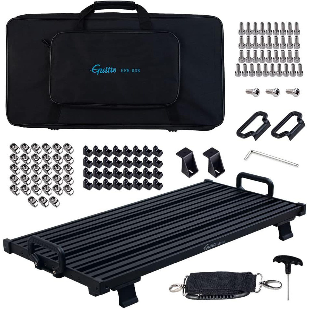 Gpb 03 B Pedalboard Mit Tasche, Groã fra Guitto