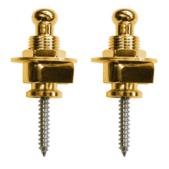 Strap Lock Set Gold Guitar Remlås Guld fra Richter