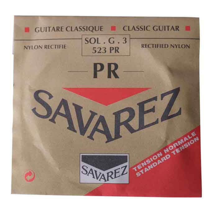 523pr G3 Lose Konzert Gitarrensaite, Rot fra Savarez