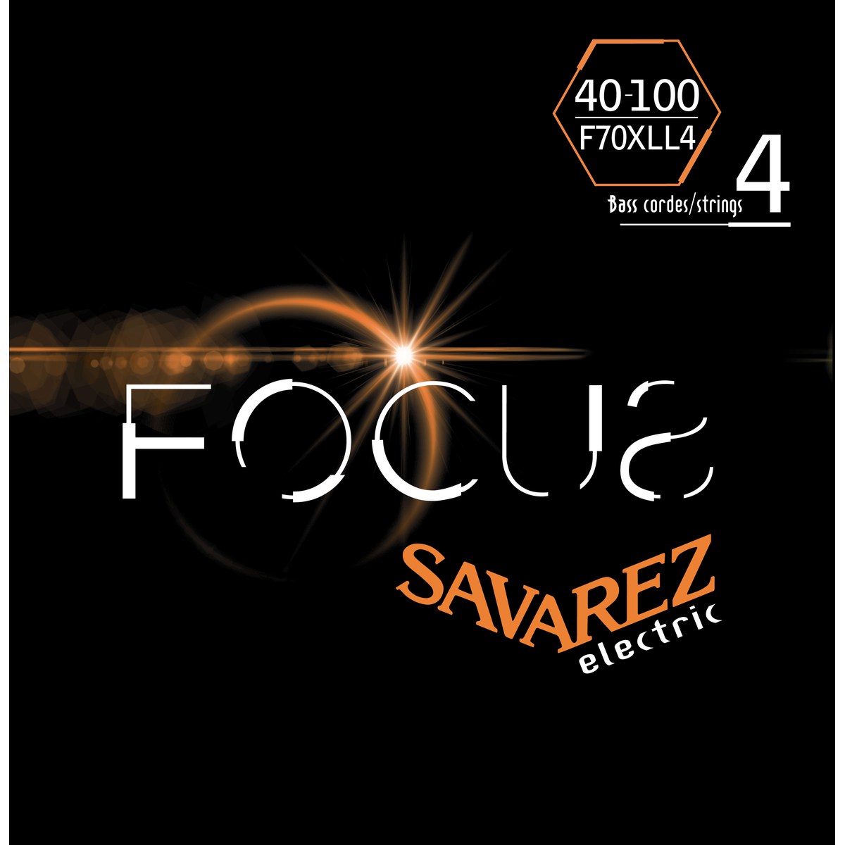 F70l4 Focus E Bass Saiten, 040 100 fra Savarez