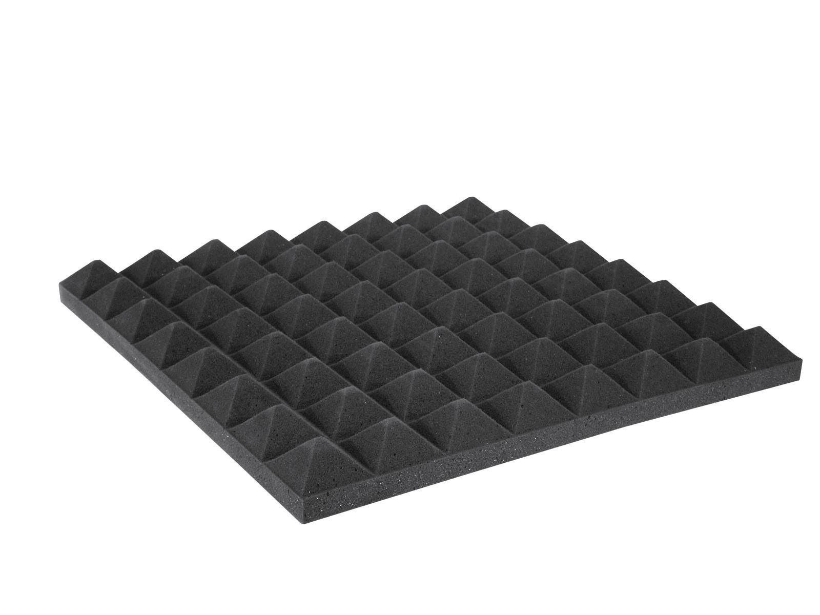 Akustik Skum, Pyramid 50mm, 50x50cm fra Omnitronic