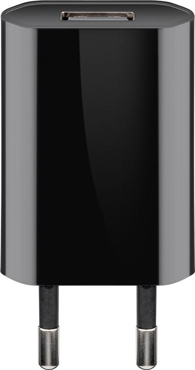 Usb Oplader 1a   5w   Sort fra Goobay