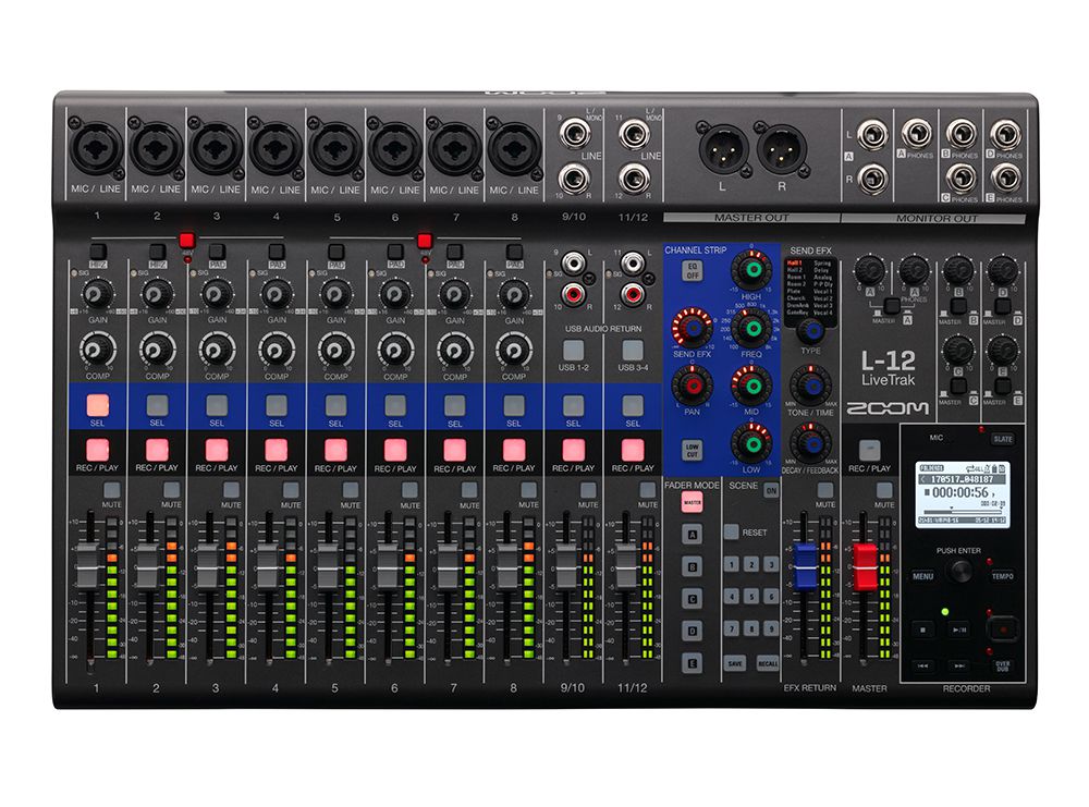 Livetrak L 12 Mixer fra Zoom