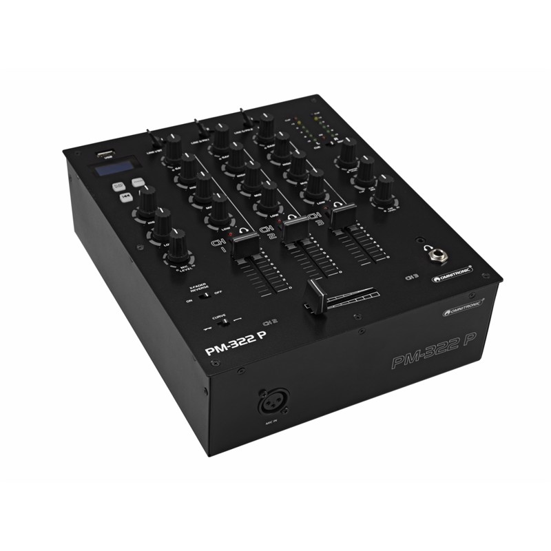 Pm 322p. 3 Kanals Dj Mixer Med Bluetooth & Mp3 fra Omnitronic
