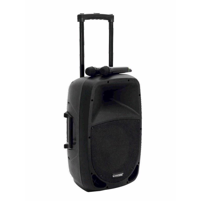 Mes 12bt2 Transportabelt Pa System Med 2 Uhf Modtager Enheder, Lydafspiller Og Bluetooth fra Omnitronic