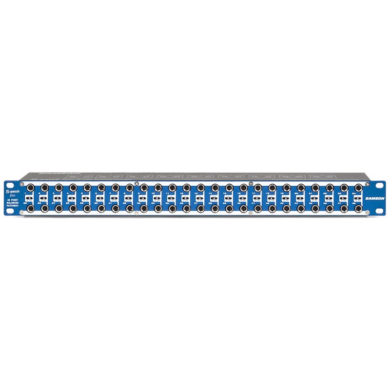 S Patch Plus, Rackmonterbar Patchbay Med 48 Jackindgange. fra Samson