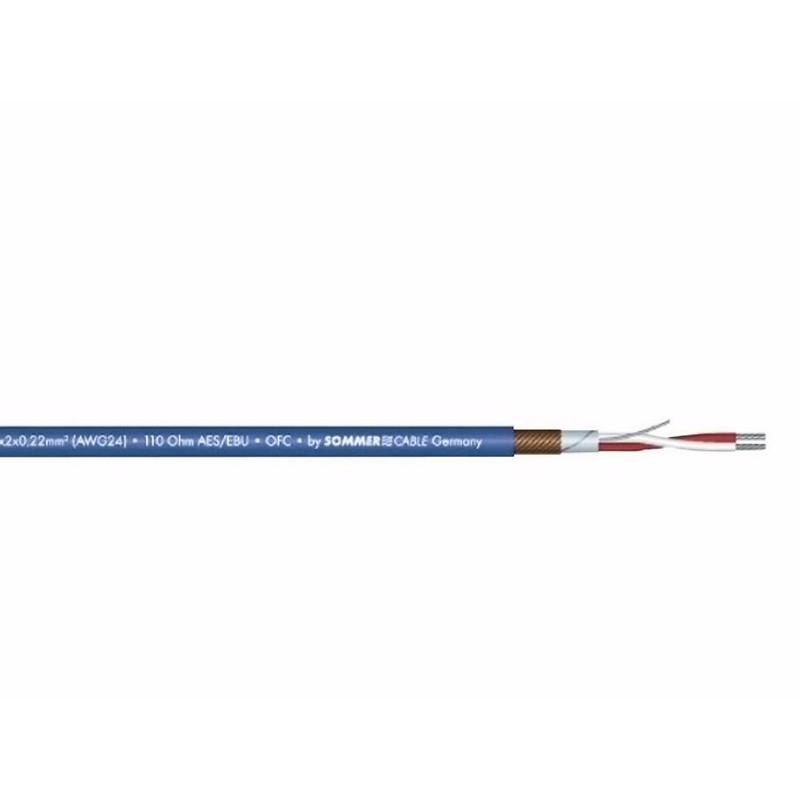 Dmx Cable 2x0.22 100m Bk Sc Semicolon fra Sommer Cable