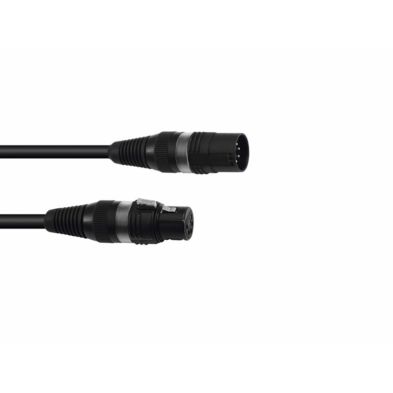 Dmx Cable R 5pin 5m Bk Hicon fra Sommer Cable