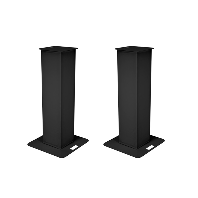 2 X Stage Stand 150cm Incl. Cover And Bag, Black fra Eurolite