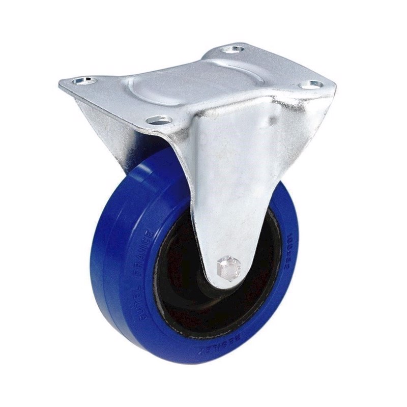 Castor 100 Mm With Blue Wheel   37022 fra Guitel