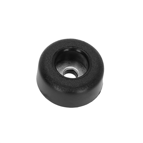 Gummifod 25 X 11 Mm Sort, Skridsikker       100 Stk. fra Adam Hall Hardware