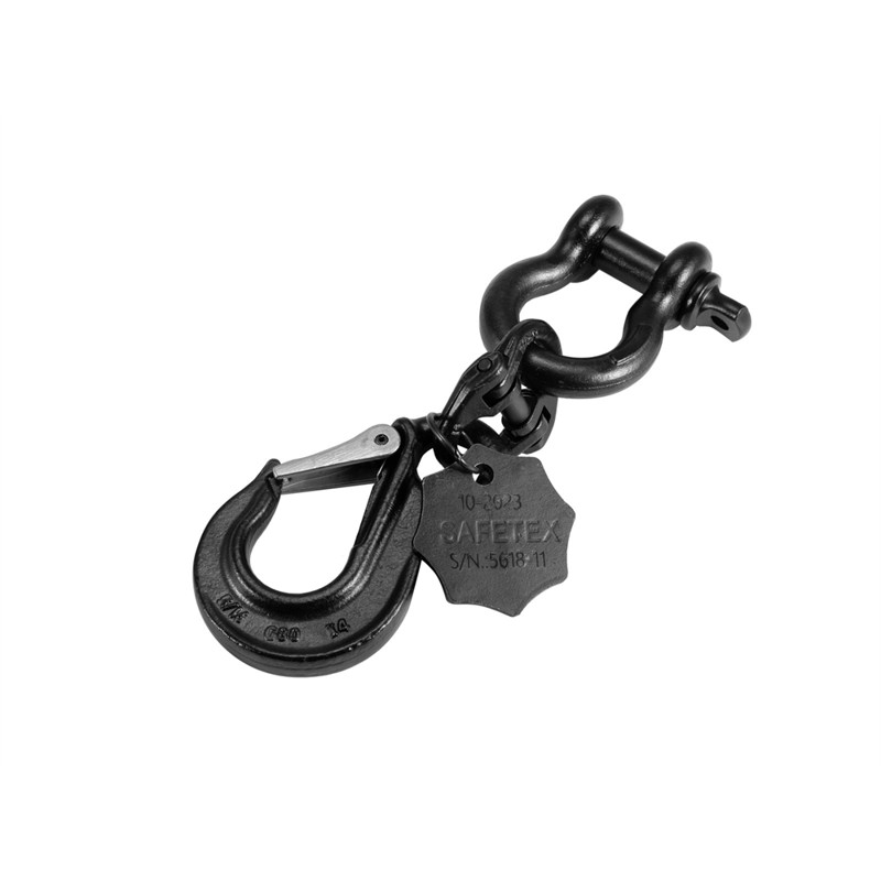 Universal Hangup Unit 22cm Black Eloxal Wll2000kg fra Safetex