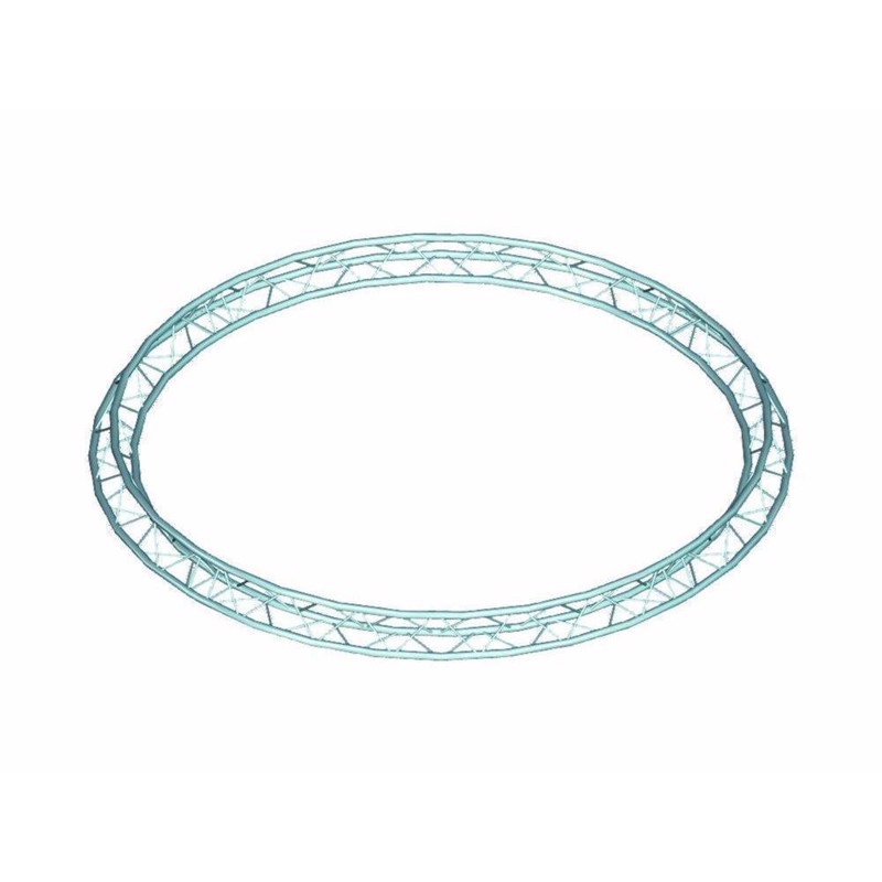6082 Trekant Truss Cirkel. Spids Mod Inderkant. Indvendig Diameter: 3 Meter fra Alutruss