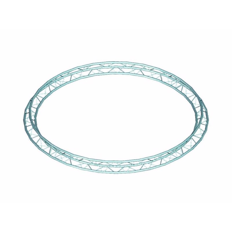 6082 Trekant Truss Cirkel. Spids Mod Inderkant. Indvendig Diameter: 4 Meter fra Alutruss