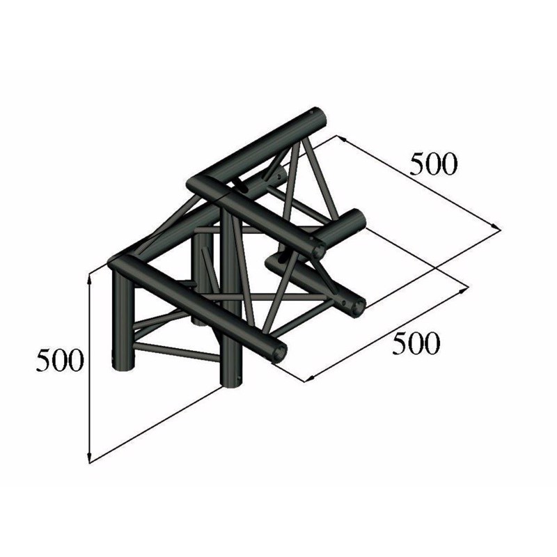 Trilock S Pal 31 3 Way Corner   Right fra Alutruss
