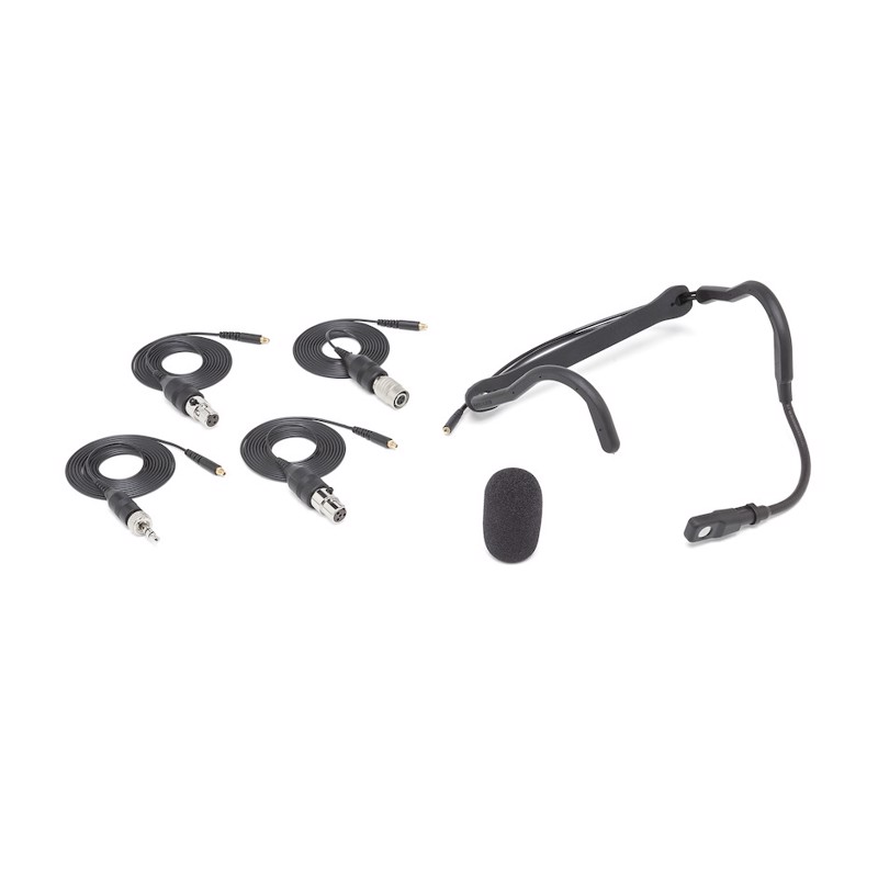 Qex, Lightweight, Adjustable Headset Microphone With Four Adapter Cables Included fra Samson