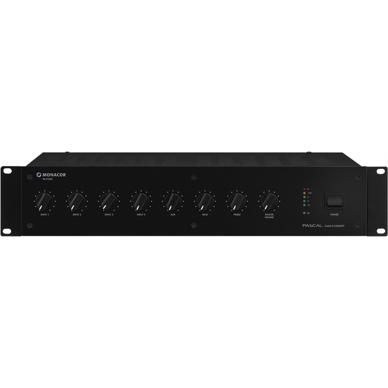 100v Forstærker 1000w Digital   Pa 9100d fra Monacor