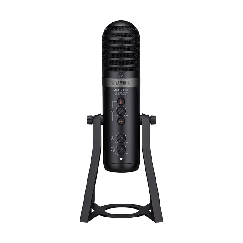 Ag01   Live Streaming Usb Mikrofon Med Integreret Mixer. Software Inkluderet. Sort fra Yamaha