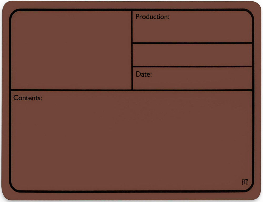 Ah 88001 M Tourlabel Med Magnet 177x127mm Brun fra Adam Hall