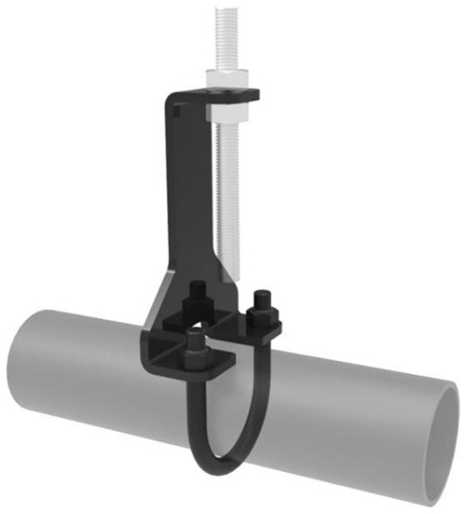 Grid Hanging Bracket Til 50mm Rør   Sort   Maks Last 40kg fra Admiral