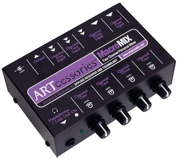 Art Macromix 4 Kanal Mixer Med Rca Og Jack Stik fra Art Proaudio