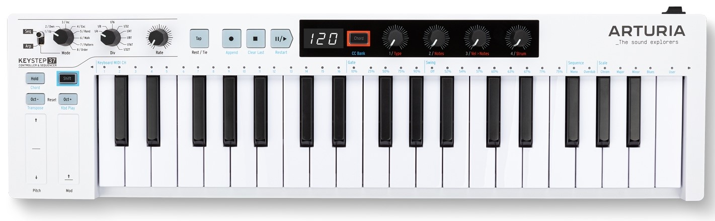 Keystep 37 Midi Keyboard fra Arturia
