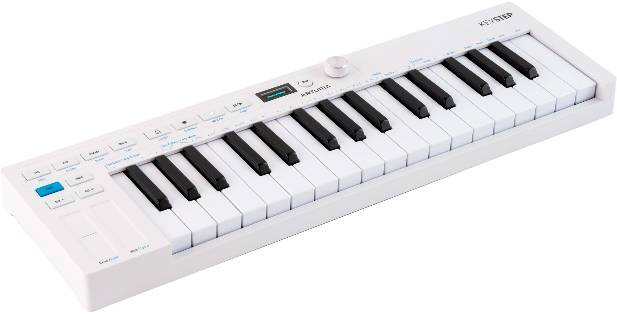 Keystep Mk2 Midi Keyboard   Hvid fra Arturia