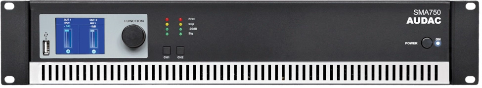 Sma750 Forstærker 2x750w   4 Ohm fra Audac