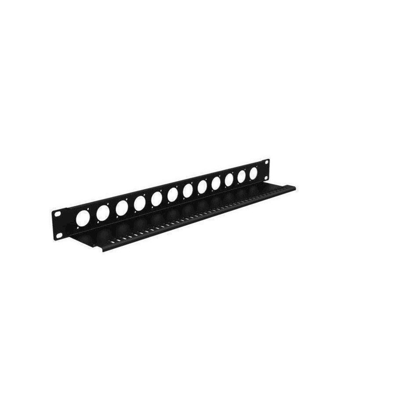1 Unit Rackpanel For 12 Bøsninger M Aflastning fra Caymon