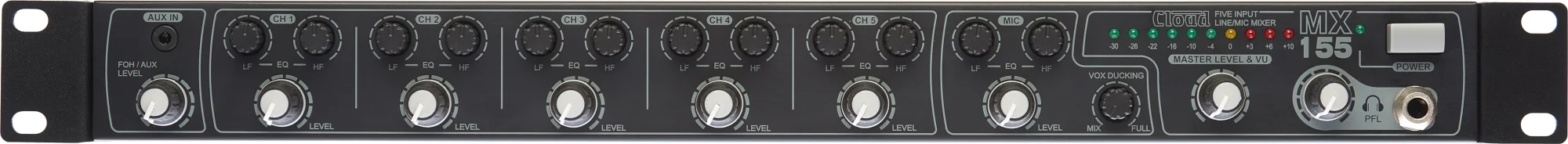 Mx155 19" 1unit Rack Mixer fra Cloud