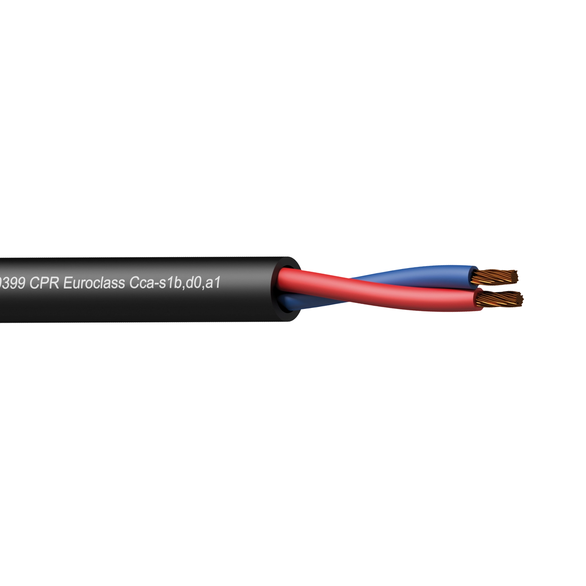 Cls225 Cca Højttaler Kabel 2x2,5mâ²   Sort (metermål) fra Procab