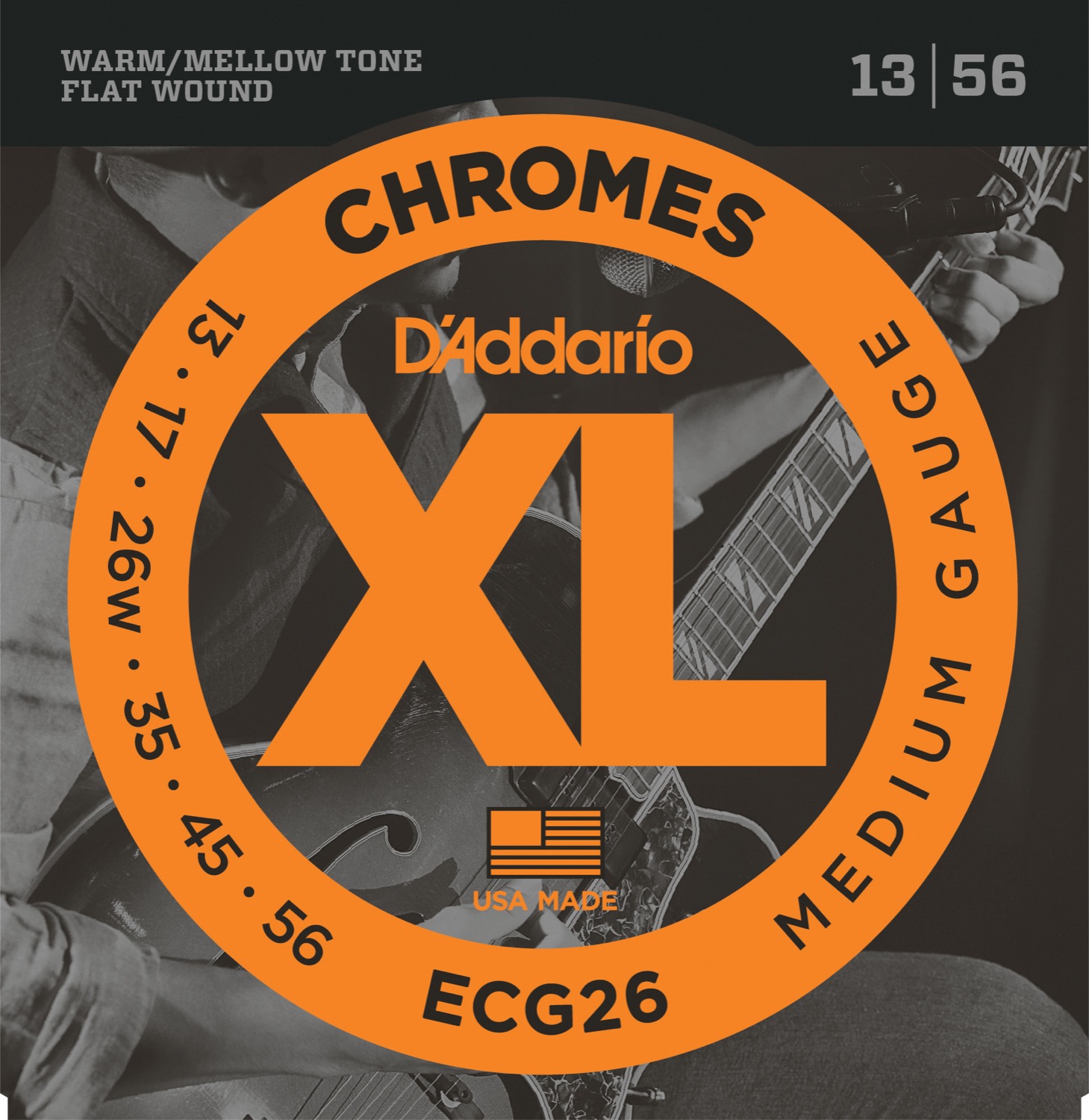 Ecg26 Flat Wound 0.13   0.56 fra D'addario