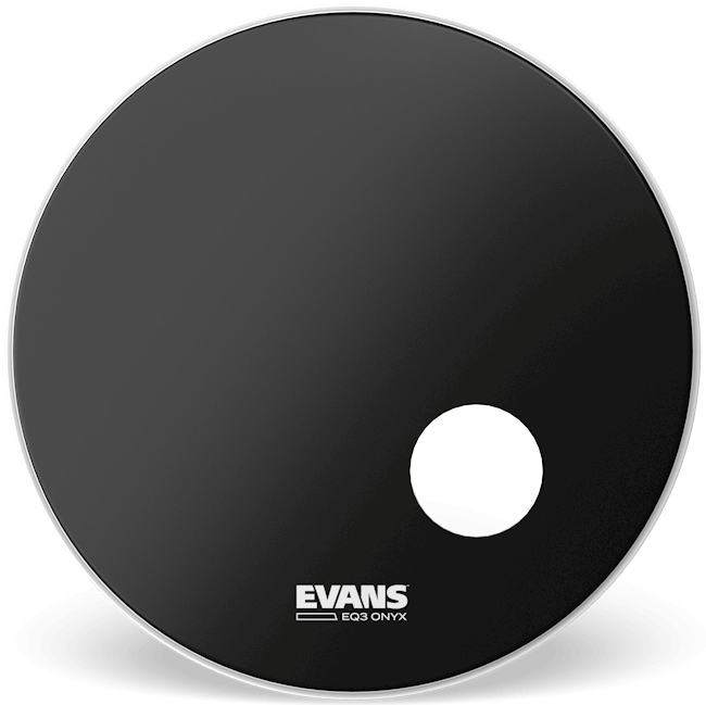 Bd22ronx 22" Bass Drum Onyx Bk Stortromme Skind fra Evans