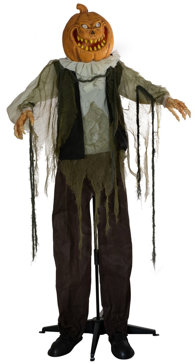 Halloween Full Size Græskarmand Figur Med Effekter   170 Cm fra Europalms