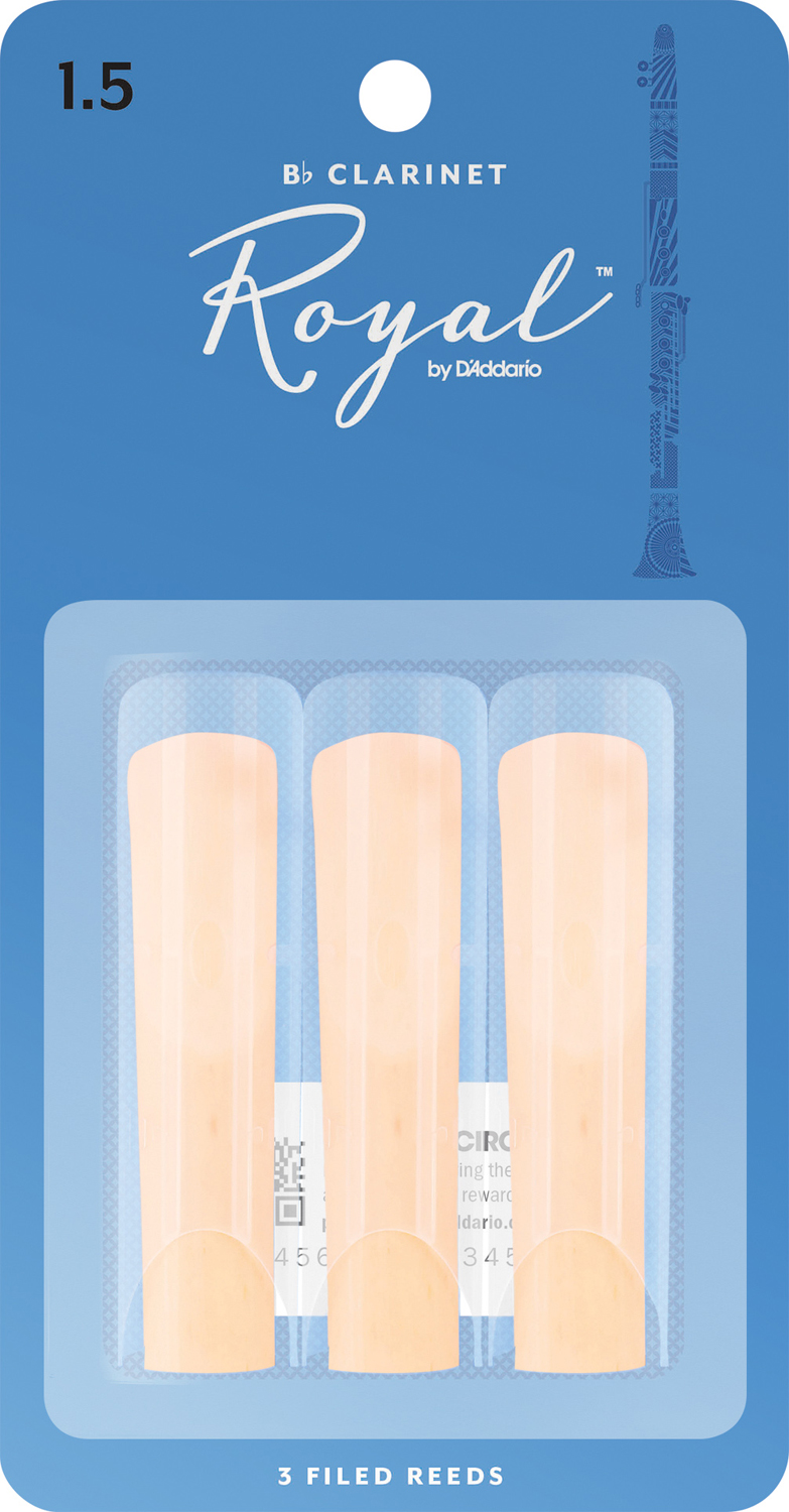 Royal Klarinet Blade Bb   3 Pack 1,5 fra D'addario