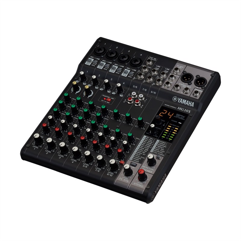 Mg10x   Pa Mixer 4 Mic   10 Line Inputs (4 Mono + 3 Stereo). Digital Effects. fra Yamaha
