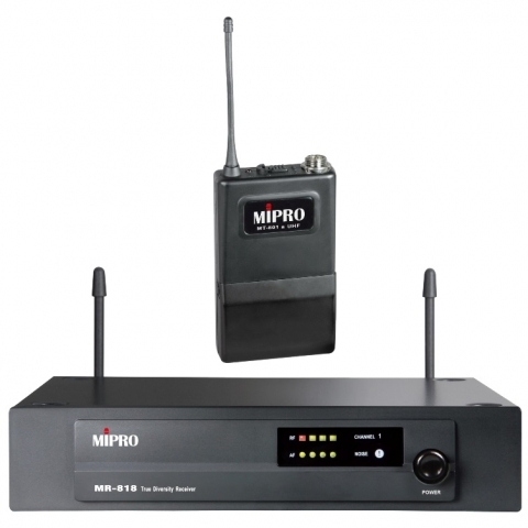 Mr818 Mt   Trådløs System Inkl. Lommesender 825.300 (c3) fra Mipro