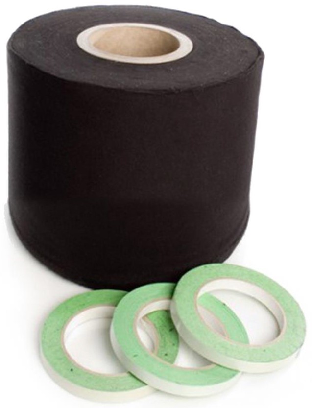 Deco Molton 160g På Rulle Til Scenepodier Inkl. Tape    Sort 20cm X 60m fra Admiral