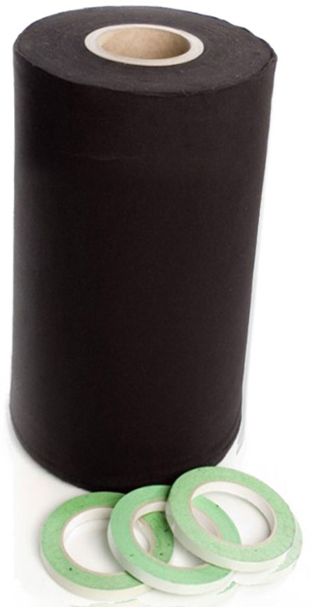 Deco Molton 160g På Rulle Til Scenepodier Inkl. Tape    Sort 40cm X 60m fra Admiral
